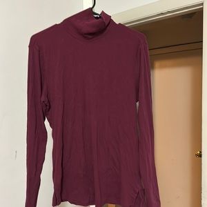Wine colored turtle neck